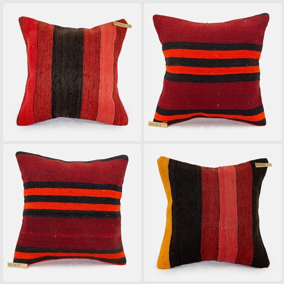 1X3163 1X3165 1X3187 1X3212 BUNDLE DEALS|Turkish Kilim Pillow|Throw Pillow|16x16|Pillow Cover|Farmhouse Pillow|Bohemian Pillow