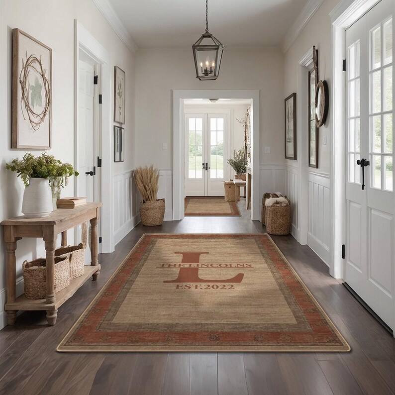 Family Name Entryway Rug Personalized Entry Rug for Inside House Indoor ...