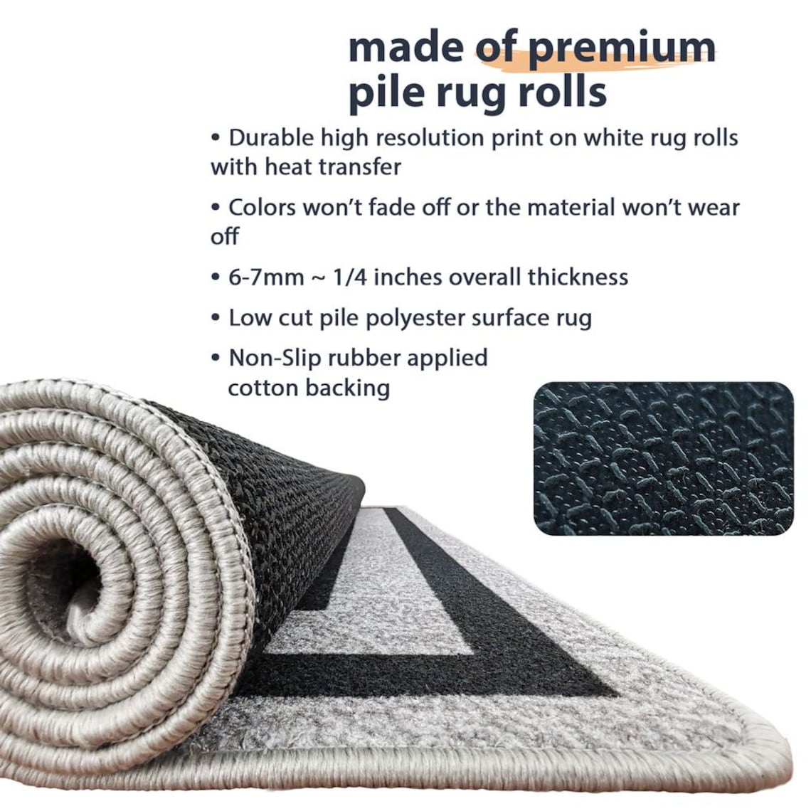 Logo Rug Custom Business Indoor Rug Your Design Entryway Entry Entrance ...