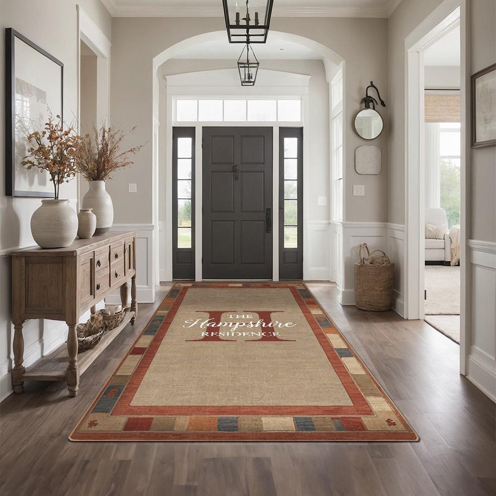 Family Name Entryway Rug Personalized Entry Rug for Inside House Indoor ...