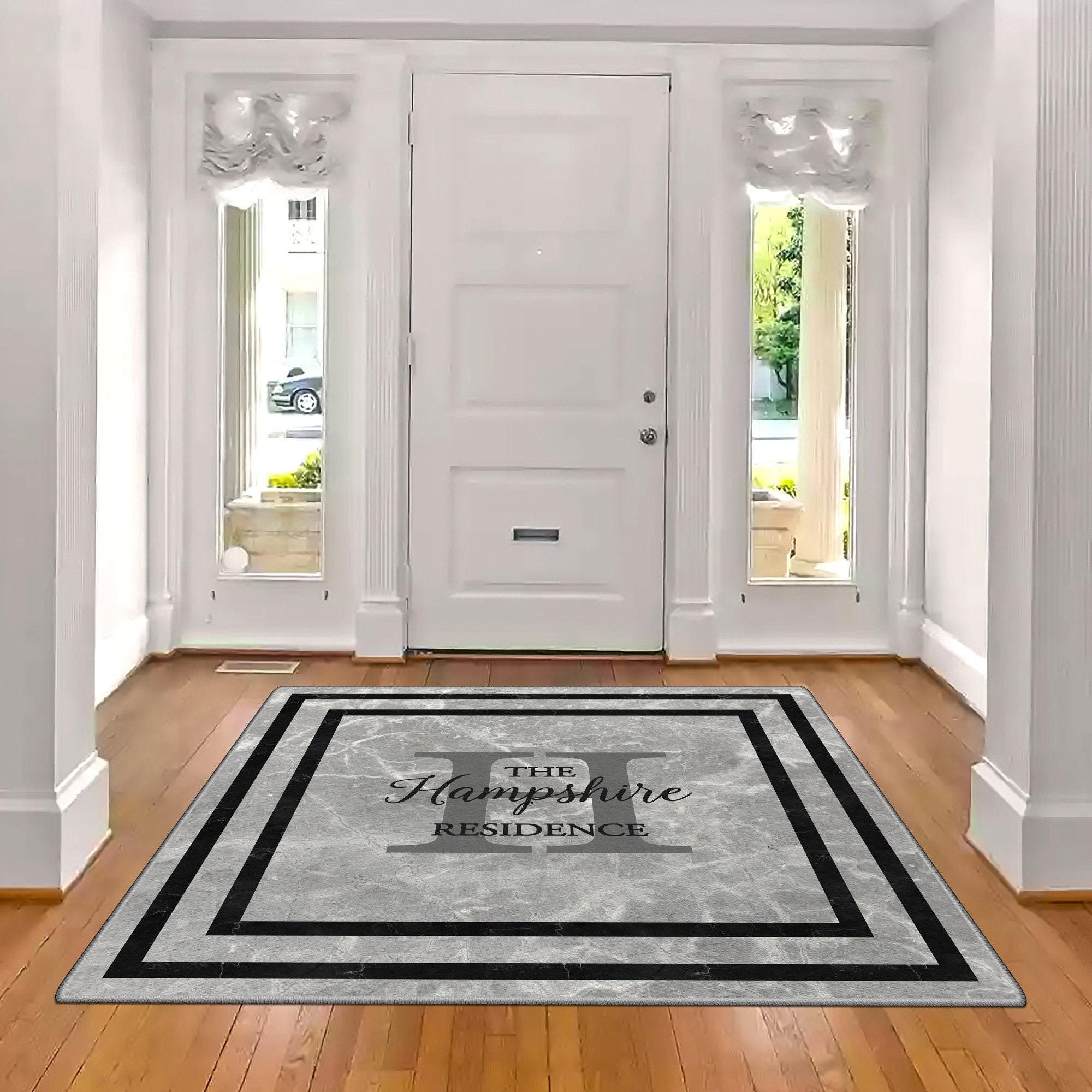 Family Name Entry Rug Personalized Entryway Rug Entrance Rug for Inside ...