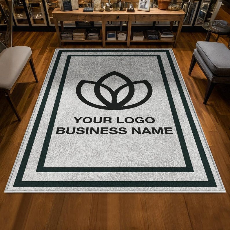 New Rugs Signag Logo Rug Custom Business Indoor Rug Your Design Entryway Entry Entrance ...
