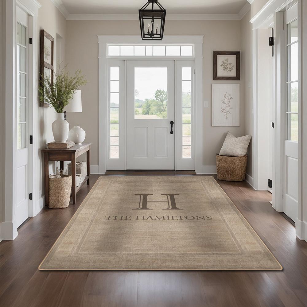 Family Name Entryway Rug Personalized Entry Rug for Inside House Indoor ...