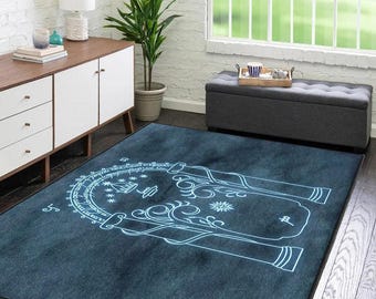 Sprechen Sie Freund und geben Sie Teppich ein, Torbereichsteppich, TV-Show-Film-Requisite, Geschenk für Geek Nerd, Housewarminggeschenk AR357