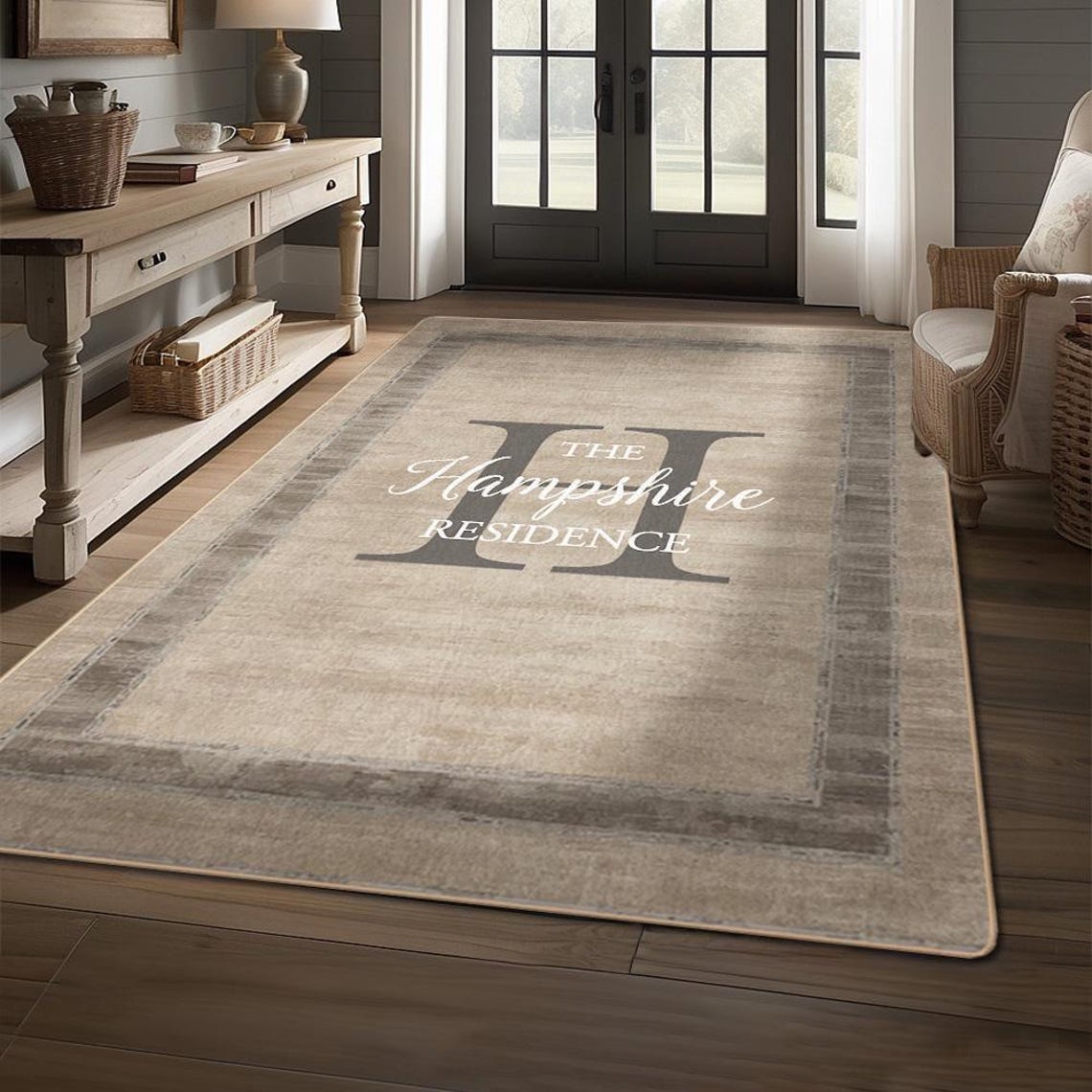 Family Name Entryway Rug Personalized Entry Rug for Inside House Indoor ...