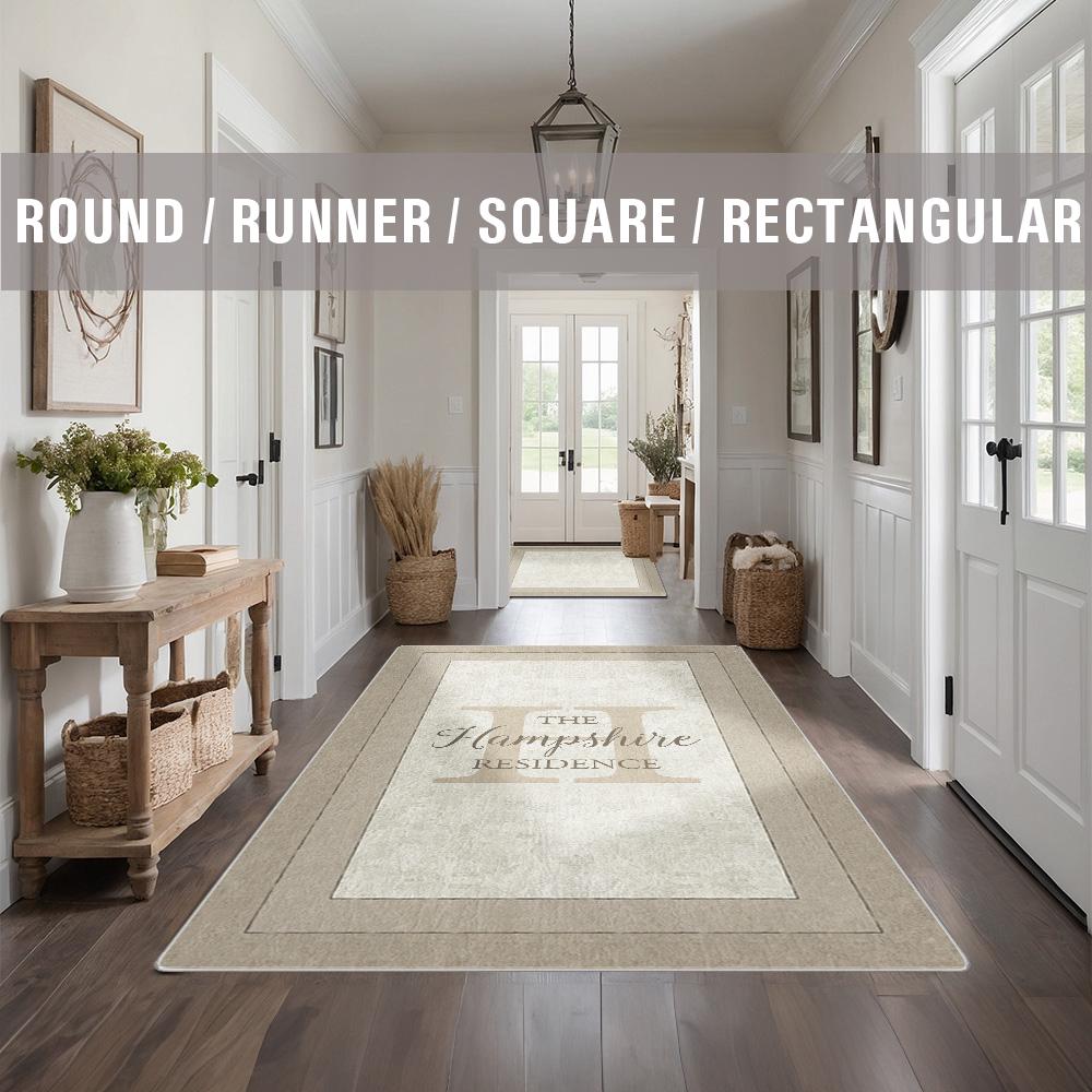 Family Name Entry Rug Personalized Entryway Rug Entrance Rug Inside ...