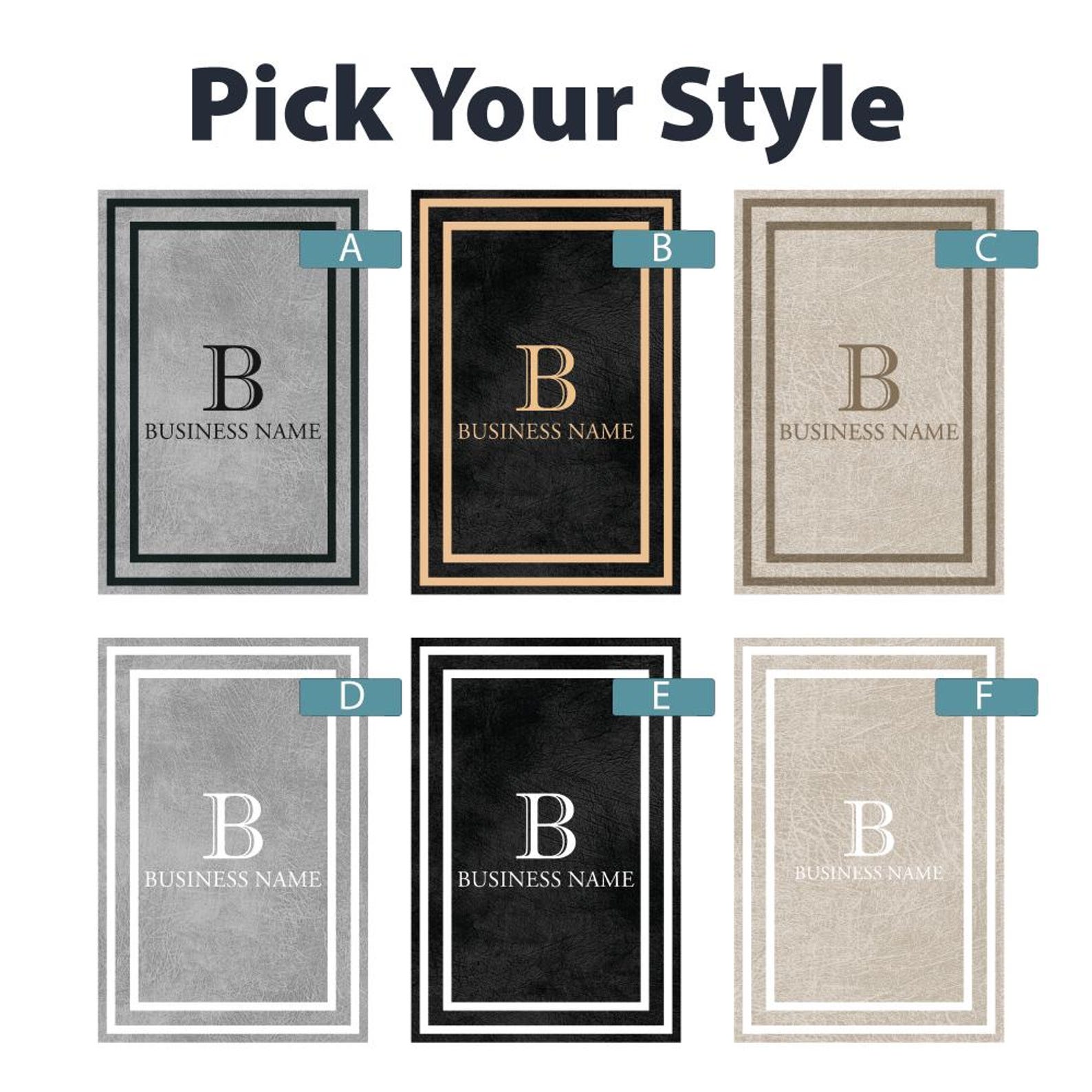 Business Name Monogram Indoor Rug Your Design Entryway Entry Custom ...