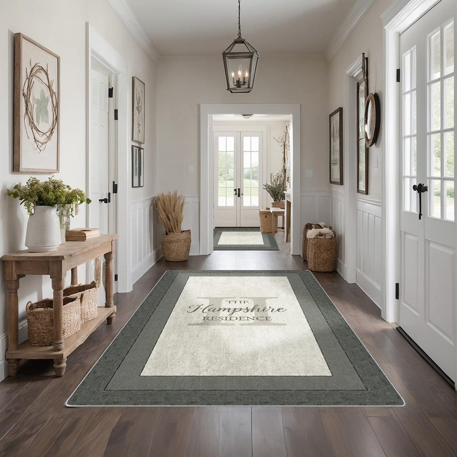 Family Name Entry Rug Personalized Entryway Rug Entrance Rug Inside ...