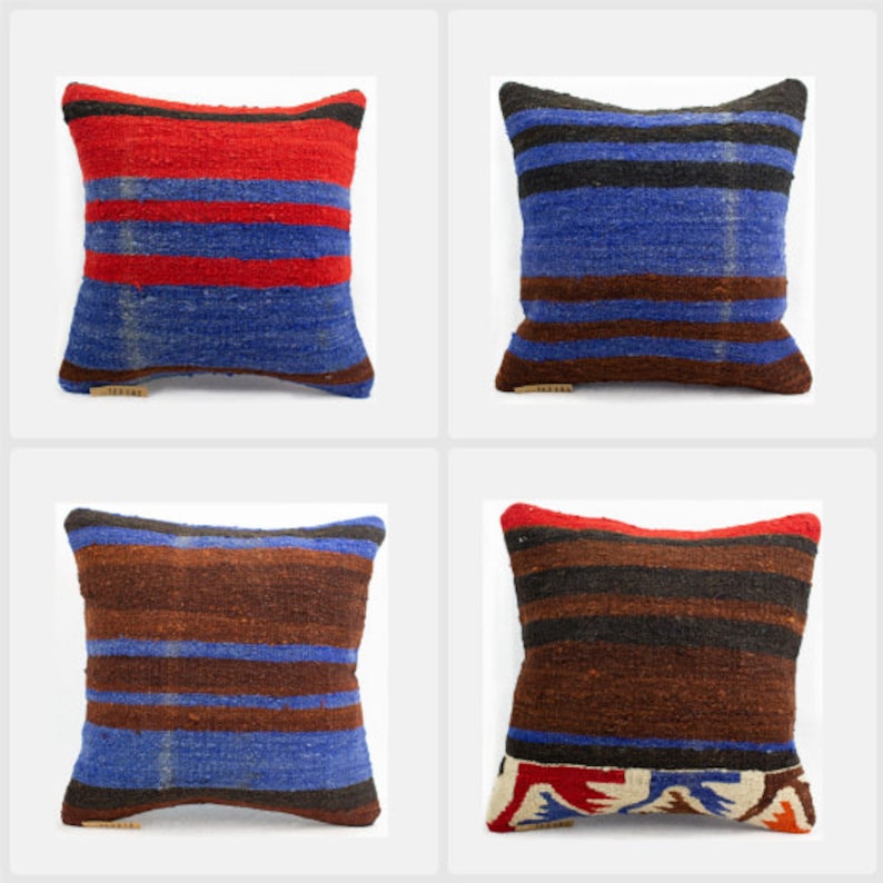 1X3163 1X3165 1X3187 1X3212 BUNDLE DEALS|Turkish Kilim Pillow|Throw Pillow|16x16|Pillow Cover|Farmhouse Pillow|Bohemian Pillow