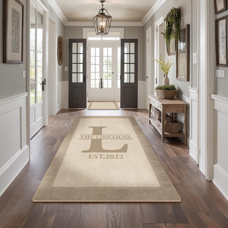 Family Name Entryway Rug Personalized Entry Rug for Inside House Indoor ...