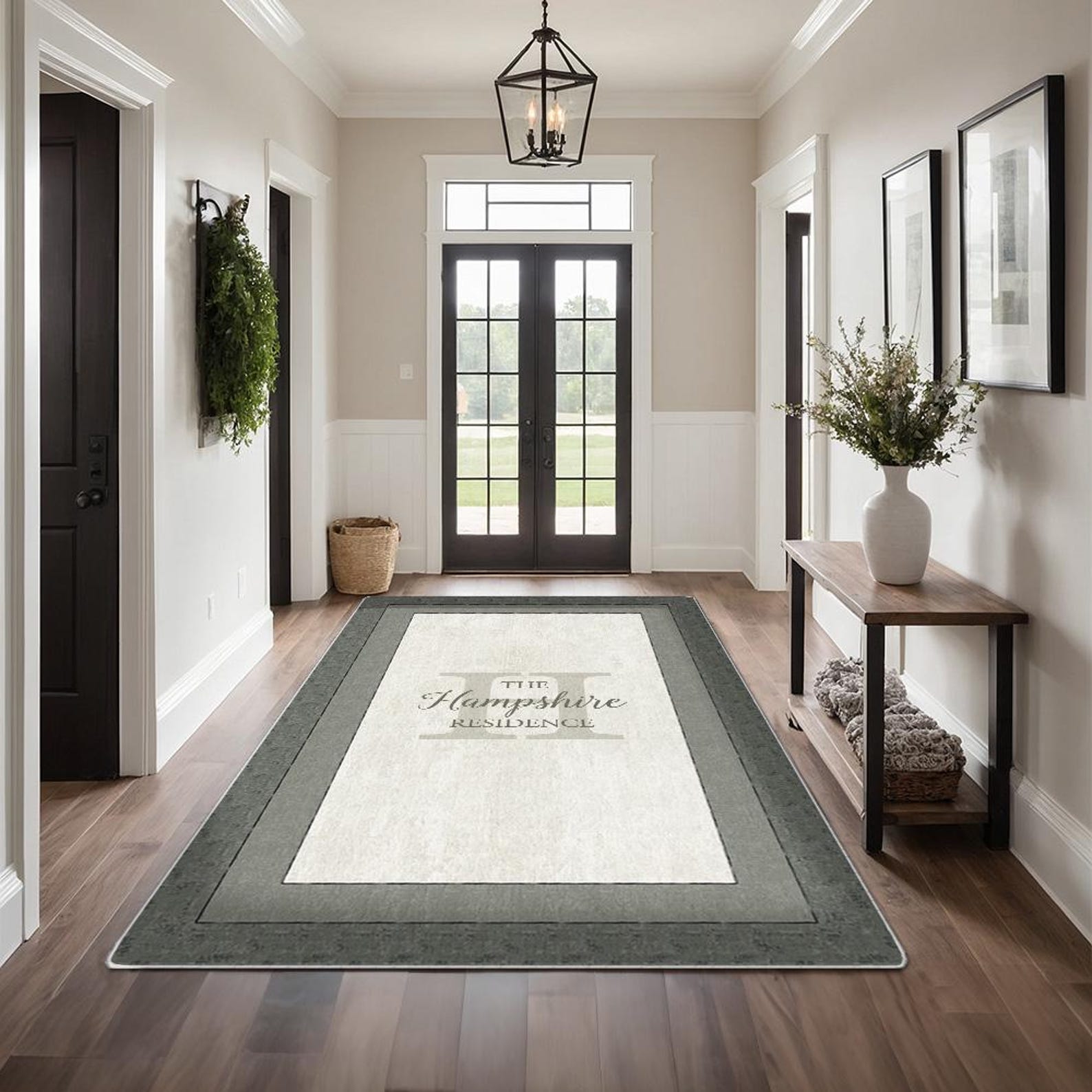 Family Name Entry Rug Personalized Entryway Rug Entrance Rug Inside ...