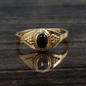 Black Obsidian Ring, Gold field Ring, Handmade Rings, Statement Ring, Women Ring, Gift for her, Boho Ring, Black Obsidian Ring For Women.