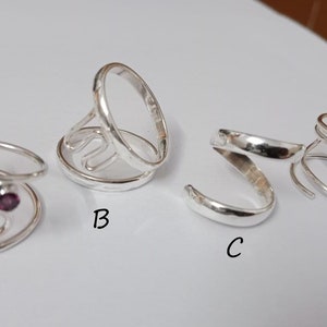 Arthritis Ring, Trigger splint Ring, EDS Splint Ring, Adjustable Ring, Thumb Splint MCP 925 Silver Ring, MCP Hyperextension Splint, Rings