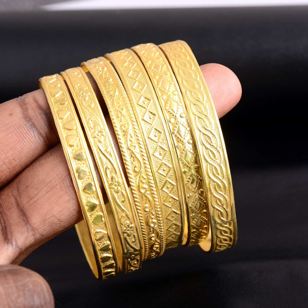 Indian Gold Bangle, Gold Filled Bangle, Gold Bracelet, Bangle, Gold