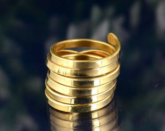 Multi Band Ring, Handmade Interlocked Ring, Multi Band Ring, Boho Ring, Rolling Ring, Handmade Jewelry, gift For Her