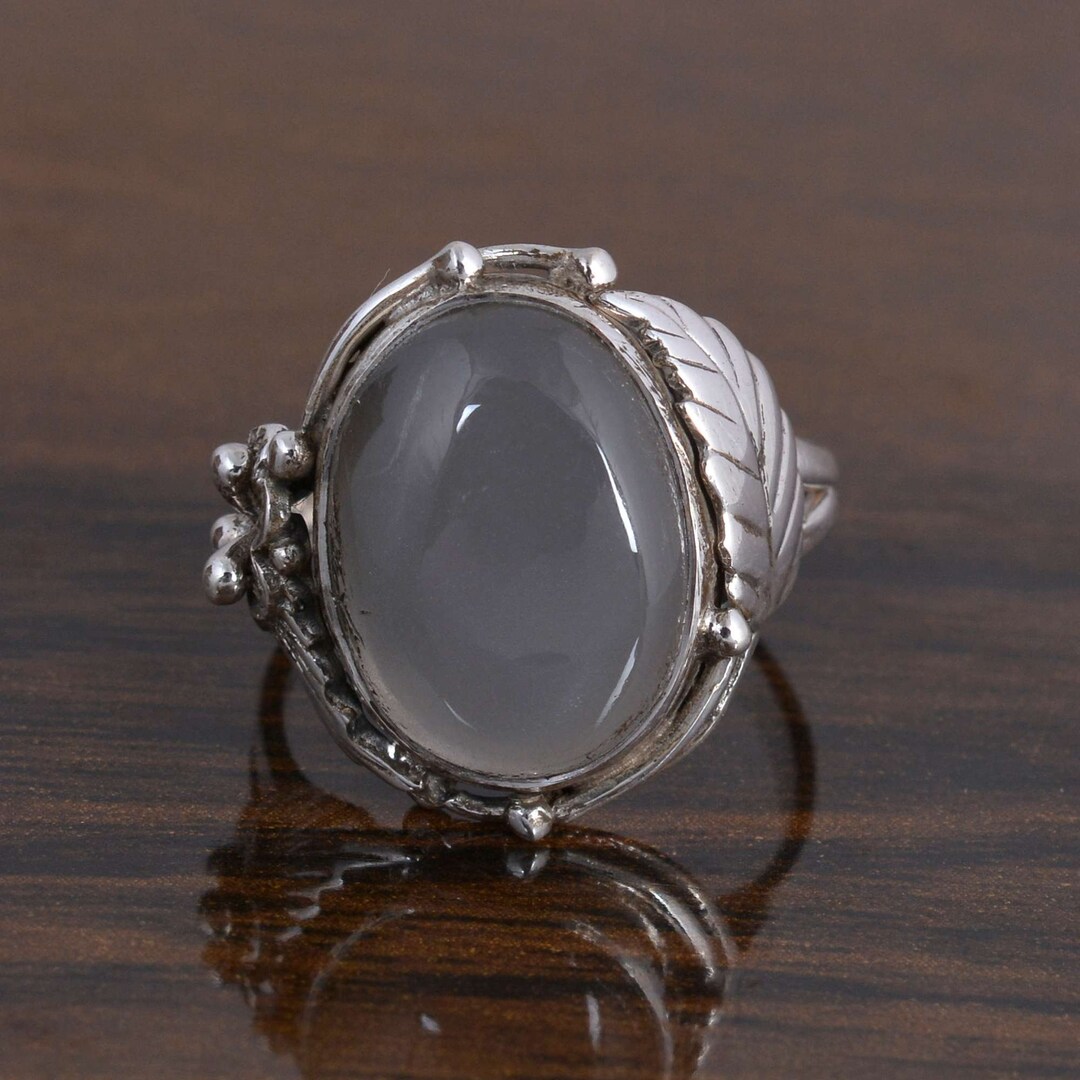Black Moonstone Ring Gemstone Ring Sterling Silver Ring Etsy Black moonstone ring gemstone ring sterling silver ring etsy