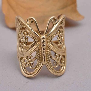 Butterfly Ring,  Filigree Butterfly Ring, Statement Ring, Large Butterfly Ring, Dainty Butterfly Ring, Vintage Ring, Butterfly Jewelry