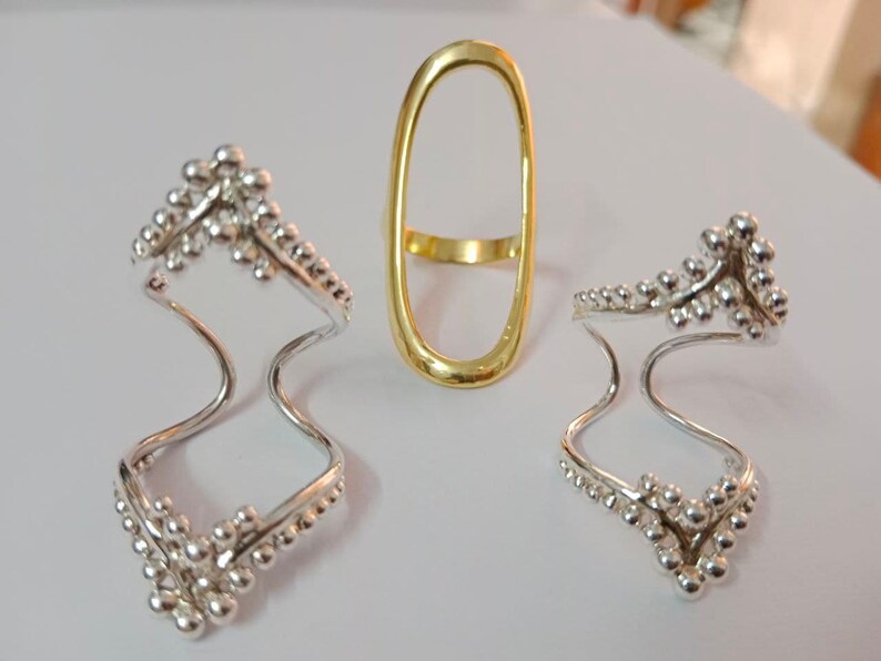 Swan Neck Deformity Silver Ring Splint 925 PIP Holes Design Etsy