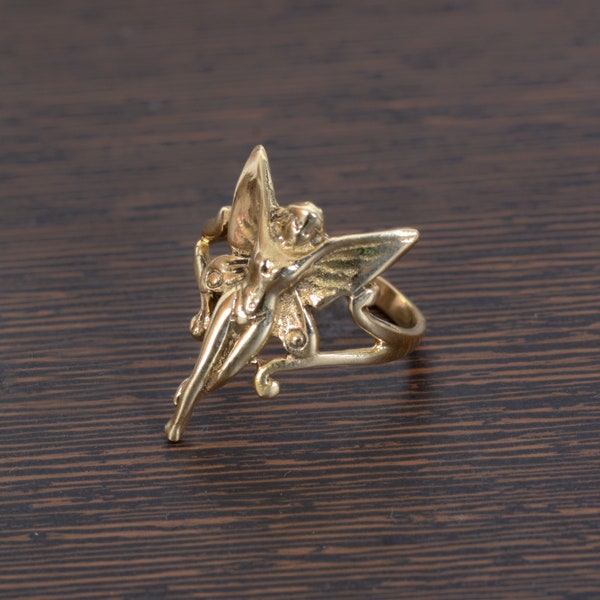 Angel Ring, Fairy Ring, Vintage Style Fairy Ring, Statement Ring,  Mystical Ring, Fairy Ring, Brass Ring, Gift For Her