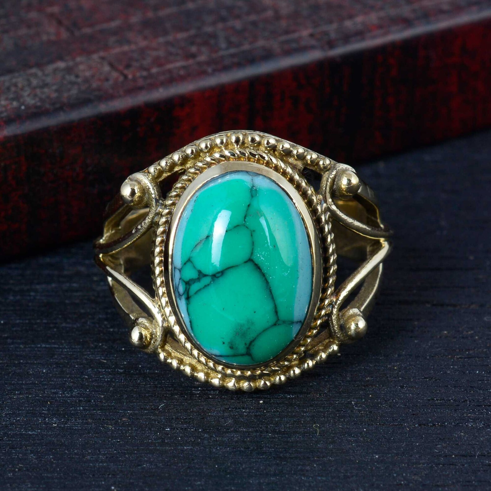 Turquoise ring Gemstone ringSilver ring Gold ring Turquoise Etsy