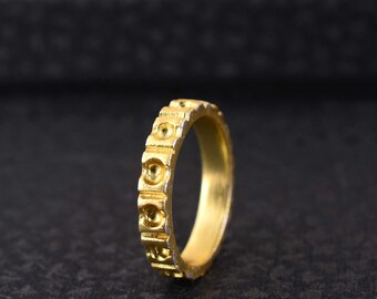 Wedding Band Ring, Thumb Ring, Gold Band Ring, 14k Gold Band, Thin Gold Ring, Thin Band Gold Ring, Wedding Band, Unique Band, Couple Band