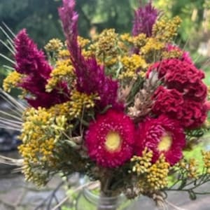 Dried Flower Bouquet, fall/summer Bouquet, Dried floral arrangements. Boho style. Can be customized