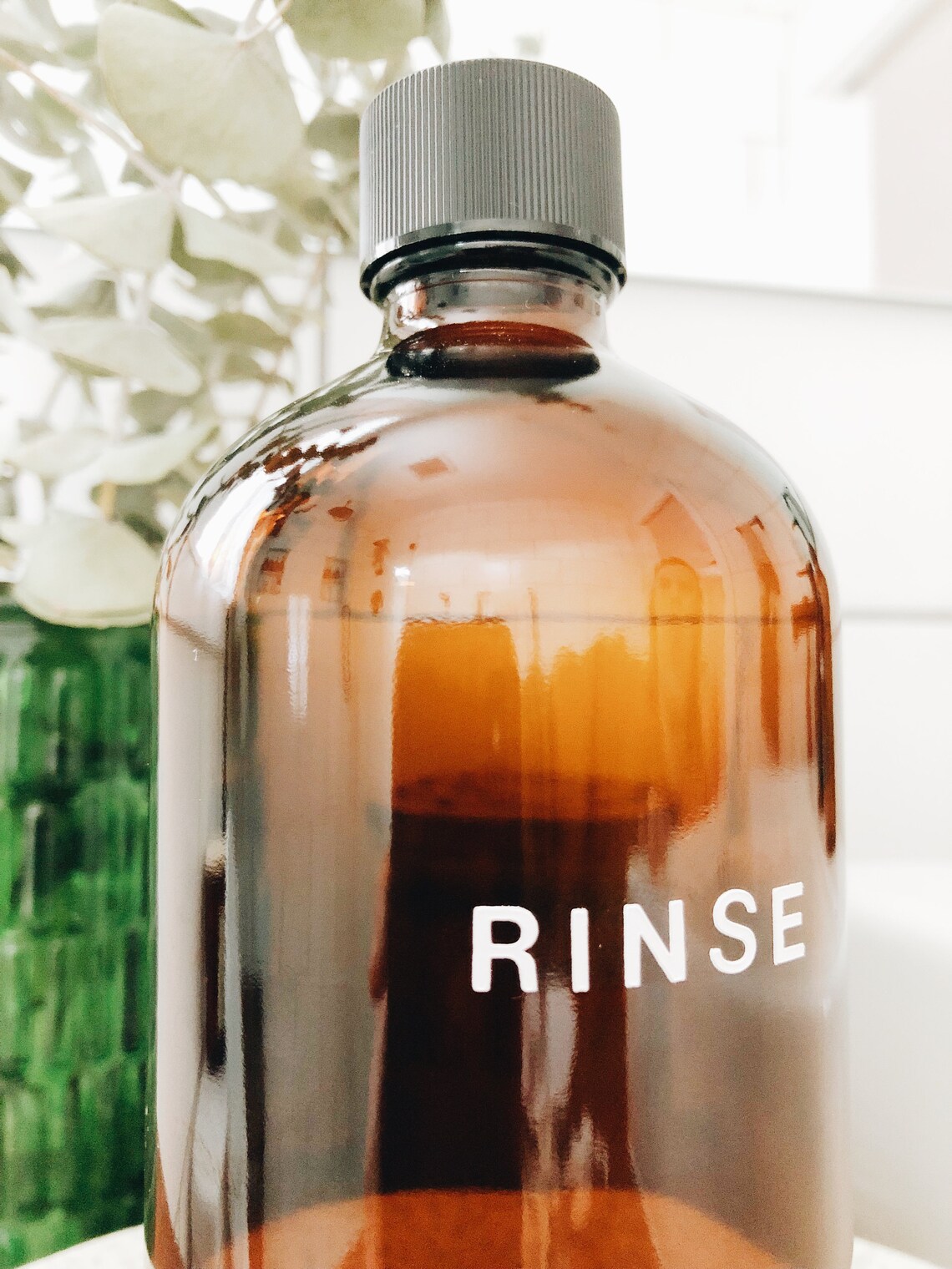 Glass Mouthwash Bottle 16oz Amber Glass Mouth Rinse Bottle Etsy