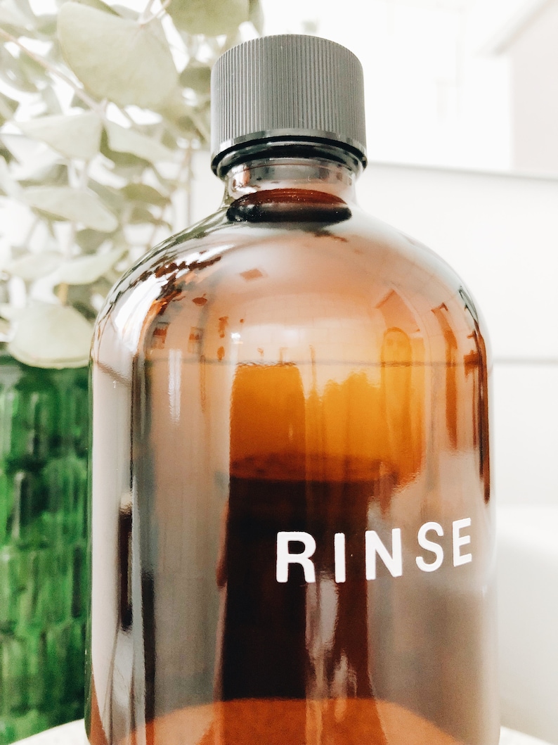 Glass Mouthwash Bottle 16oz Amber Glass Mouth Rinse Bottle Etsy