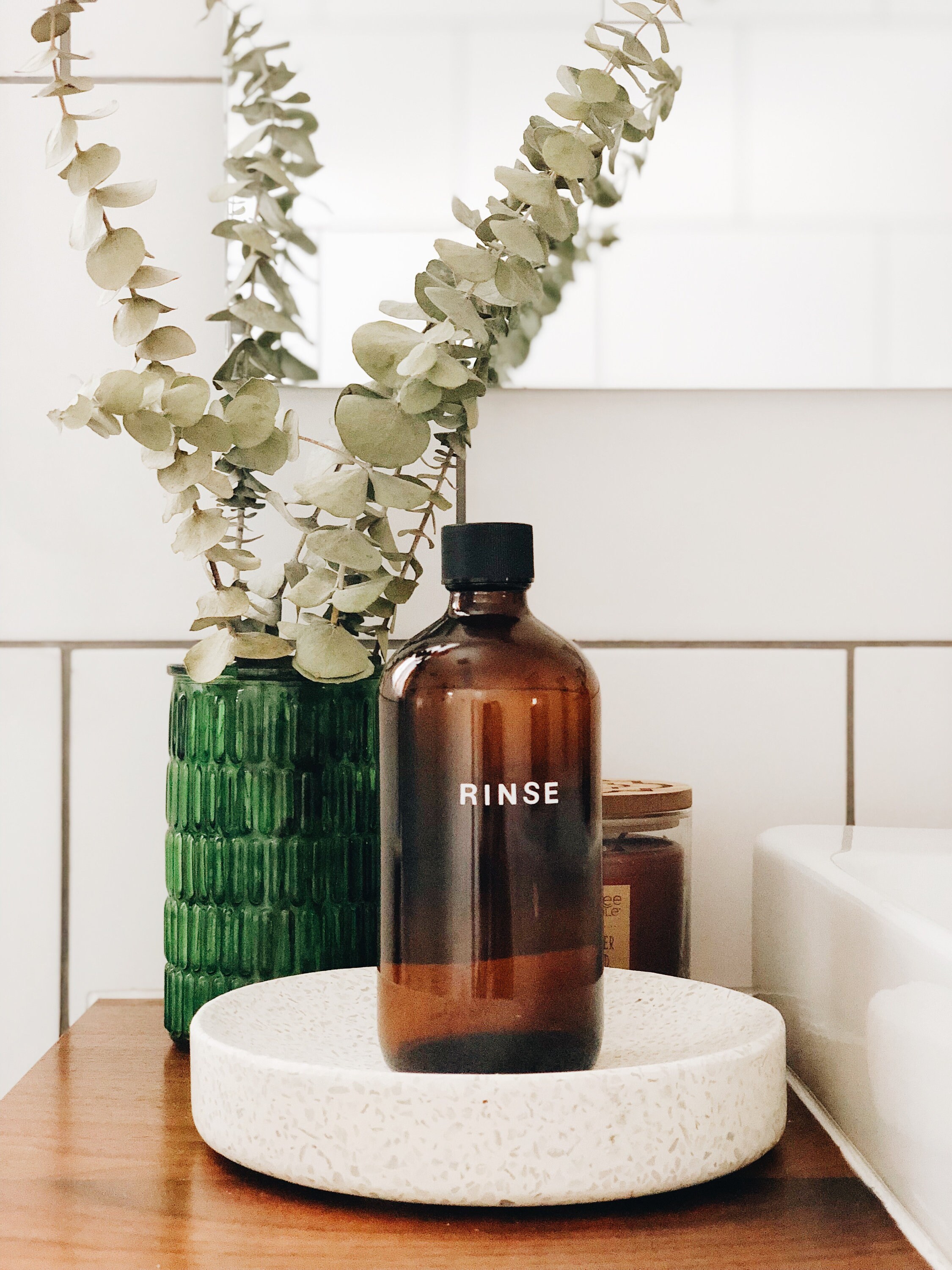 Crystal Clear Mouthwash Bottle Home & Garden Home