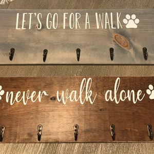 Dog Treat And Leash Holder Never Walk Alone Etsy