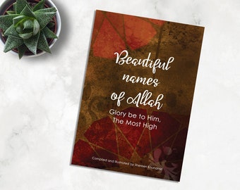 99 Names of Allah with Meaning - Colorful Pages - "Beautiful Names of Allah" Paperback Book