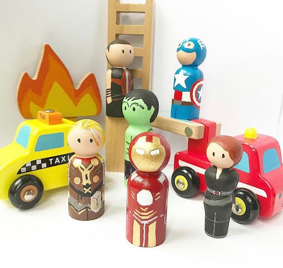 marvel peg dolls