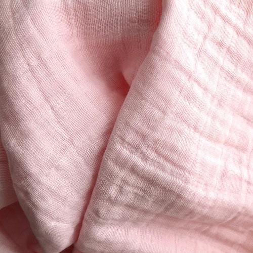 Double Gauze Baby Pink Solid Embrace by Shannon Fabrics Blush Etsy