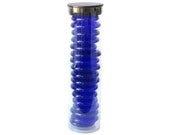 18 Extra-Large Glass Gems In Tube, 1.25 quot in diameter, Dark Blue