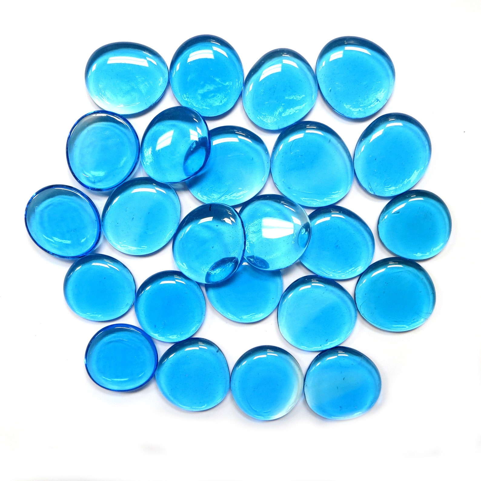 24 ExtraLarge Glass Gems 1.25 1.5 in diameter Light Etsy