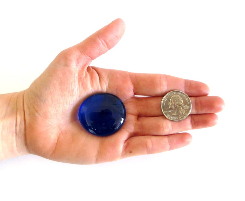 Large Dark Blue Glass Gems 4.75 Lbs Approximately 100 per Etsy