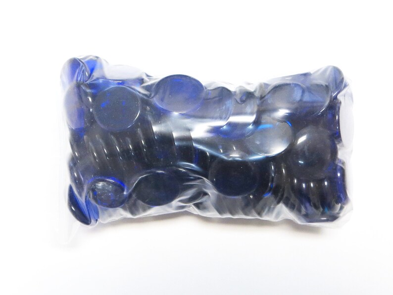 Large Dark Blue Glass Gems 4.75 Lbs Approximately 100 per Etsy