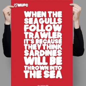 Manchester United Wall Art - Eric Cantona Quote