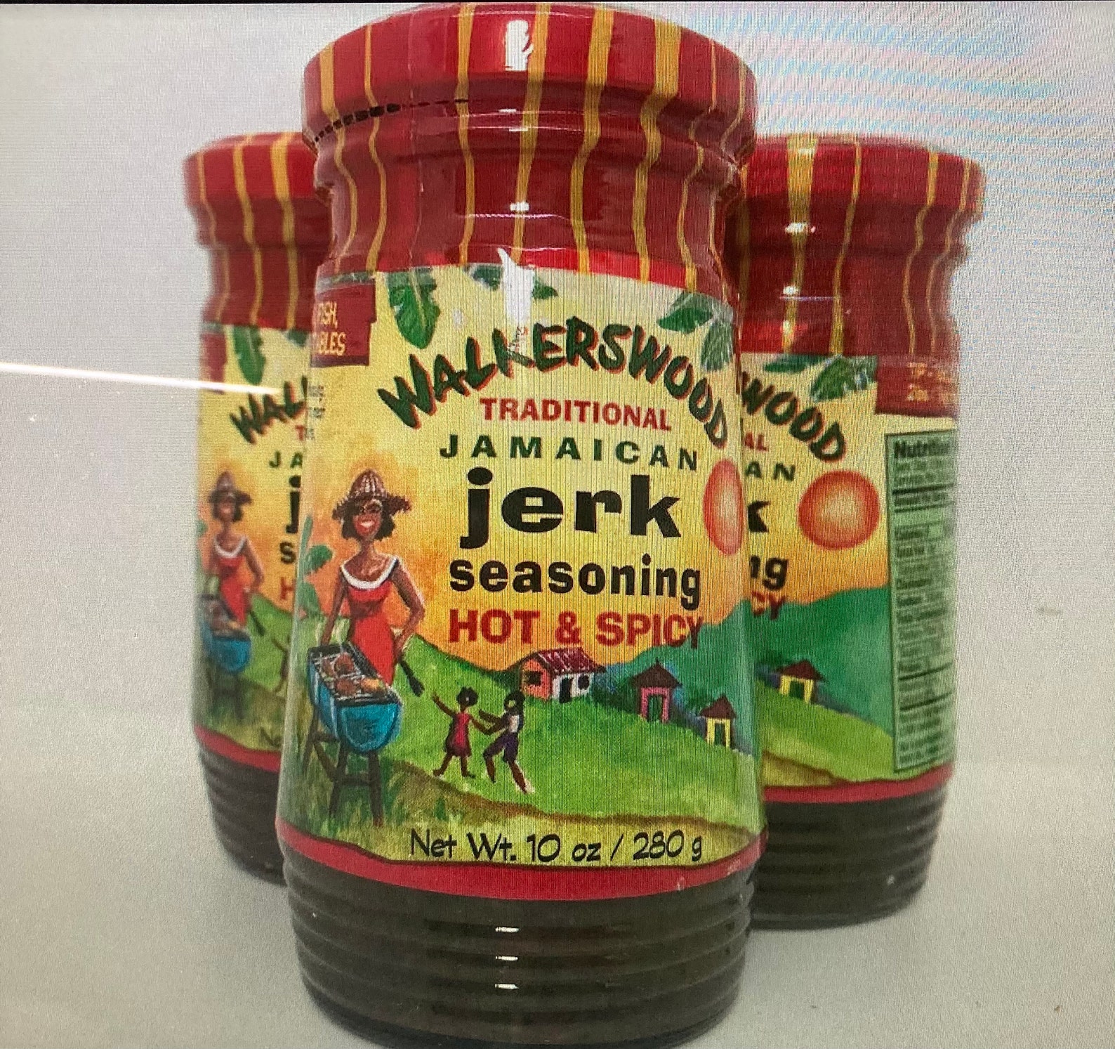 6 JAMAICAN WALKERSWOOD JERK Sauces 10O Ozs Each Mild or Etsy