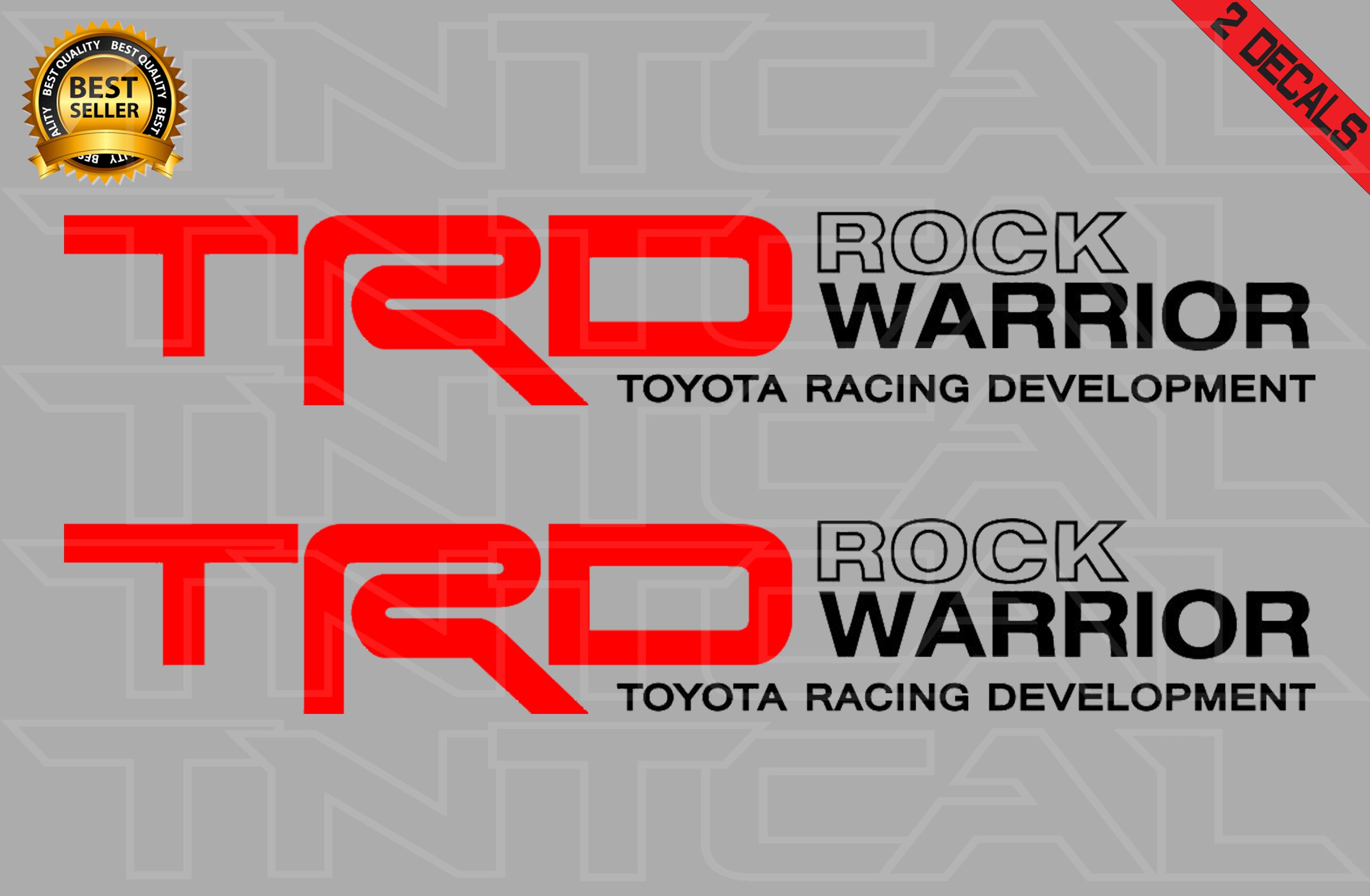 TRD ROCK WARRIOR Decal Set Toyota Tundra Truck Vinyl Etsy