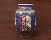 Qing Dynasty Qianlong Style colour enamels Falangcai porcelain Vase.Rare China Imperial Art Vintage ceramic Chinese Antiques Porcelain