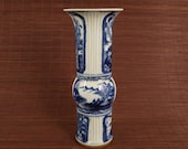 Minguo Made Blue and White Porcelain Vase,Rare China Imperial Art Vintage ceramic Collection Chinese Antiques Porcelain Christmas Gifts