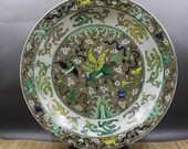 Qing Dynasty Kangxi Style Famille Rose Fencai Porcelain Plate,China Vintage ceramic collection Chinese Antiques Porcelain Christmas Gifts