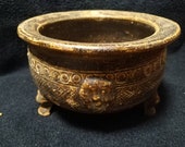 Chinese Antique Late Qing Dynasty to Minguo Made Pottery Censer,Porcelsin Incense Burner,Rare China Royal Art Vintage ceramic collection
