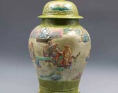 Qing Dynasty Qianlong Guan Ware Style Famille Rose Fencai Porcelain Big Ginger Jar,Jug,Pot,China Vintage ceramic collection Chinese Antiques
