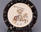Song Dynasty Jizhou Ware Style Porcelain Dish Plate.Rare Vintage China Royal Art ceramic collection Chinese Antiques Porcelain