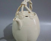 Song Dynasty Ding Ware Style Porcelain White Glaze Flagon,Wine Pot,Rare Vintage China Royal Art ceramic collection Chinese Antiques