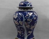 Qing Dynasty Kangxi Style Blue and Whight Porcelain Big Jug, Ginger Jar,Pot,China Vintage ceramic collection Chinese Antiques Porcelain