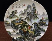 Qing Dynasty Qianlong Style Famille Rose Fencai Porcelain Plate. ceramic Collection Chinese Antiques Porcelain Christmas Gifts