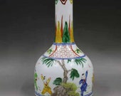 Porcelain Ming Dynasty Jiajing Guan Ware Style Blue and White Doucai Porcelain vase,China Vintage ceramic collection Chinese Antiques